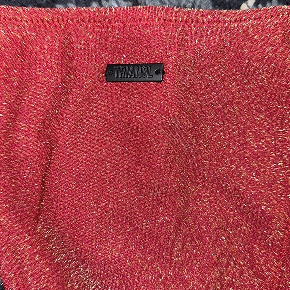 Ruby sparkle swimsuit set with bag. - Picture 4 of 4